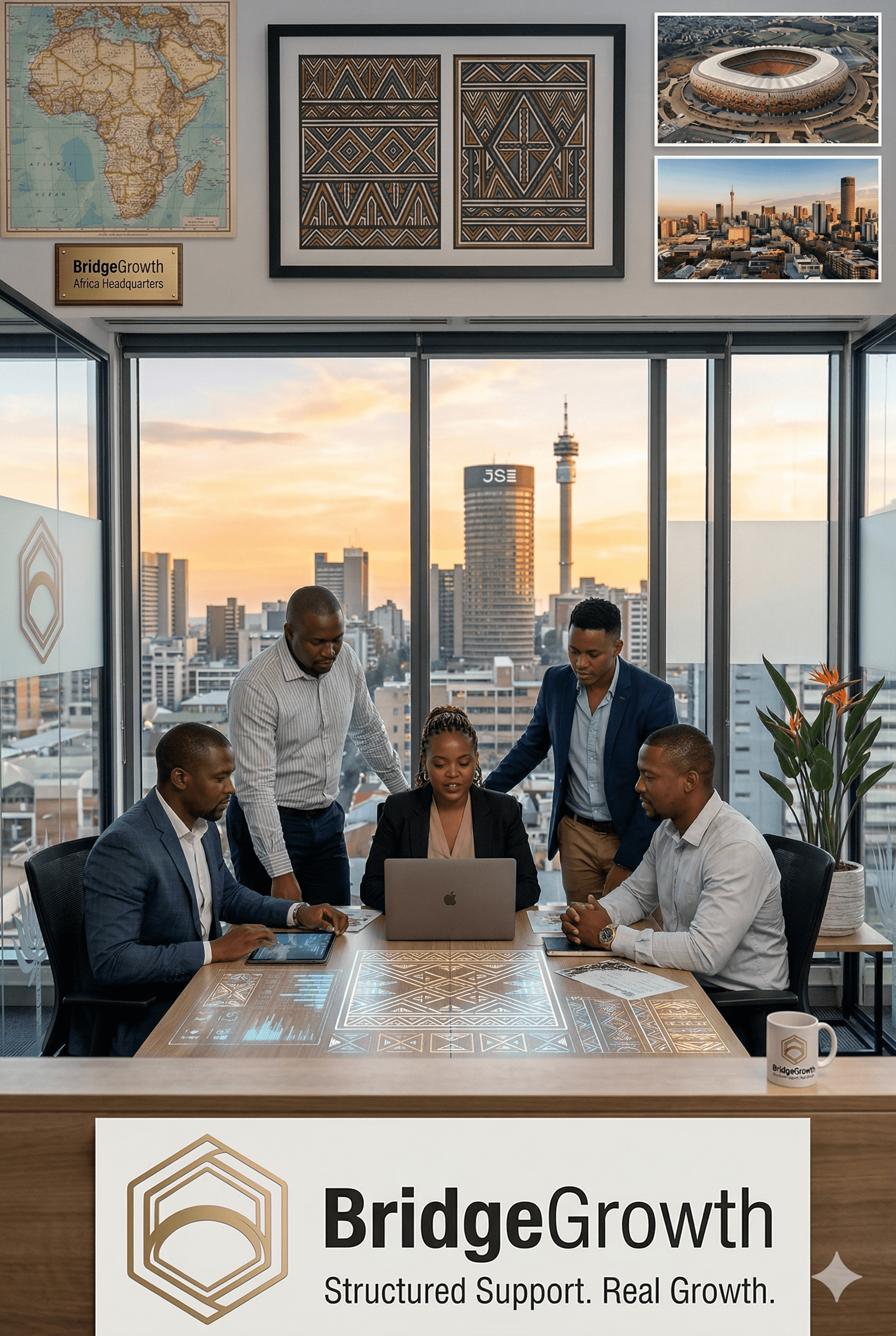 BridgeGrowth team meeting in Johannesburg